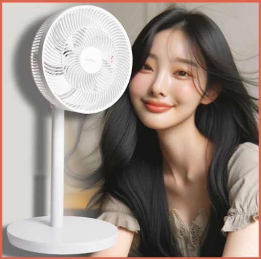 All화이트 원스 가정용 스탠드 리모컨 저소음 써큘레이터 선풍기
